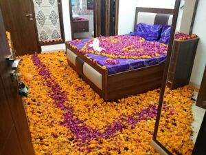 Bridal Bed Room  Decoration  For 1st  Night  Gurgaon Delhi 