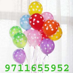Latex-Balloons-Polka-Dot-Colored-Balloons-For-Wedding-Birthday-Party, polka dot balloon with ribbons fresh