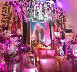 guruji flower decoration for satsang decoration gurji maharaj decoration guruji stage decoration for satsang guruji satsang flower decoration at home in Gurgaon Delhi NCR 103