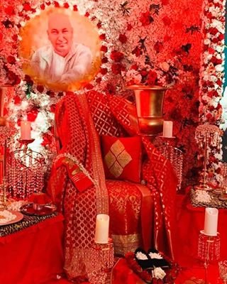 guruji flower decoration for satsang decoration gurji maharaj decoration guruji stage decoration for satsang guruji satsang flower decoration at home in Gurgaon Delhi NCR 31