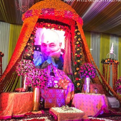 guruji flower decoration for satsang decoration gurji maharaj decoration guruji stage decoration for satsang guruji satsang flower decoration at home in Gurgaon Delhi NCR 62