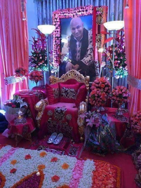 guruji flower decoration for satsang decoration gurji maharaj decoration guruji stage decoration for satsang guruji satsang flower decoration at home in Gurgaon Delhi NCR 66