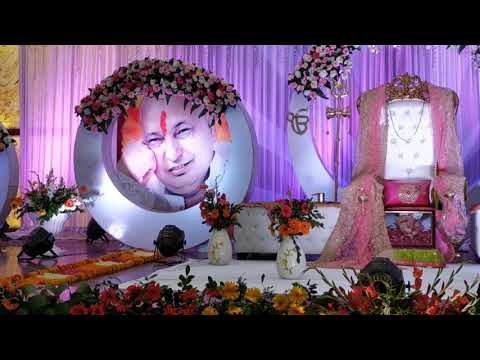 guruji flower decoration for satsang decoration gurji maharaj decoration guruji stage decoration for satsang guruji satsang flower decoration at home in Gurgaon Delhi NCR 71