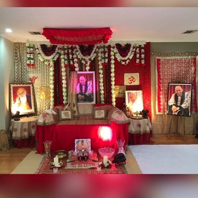 guruji flower decoration for satsang decoration gurji maharaj decoration guruji stage decoration for satsang guruji satsang flower decoration at home in Gurgaon Delhi NCR 97
