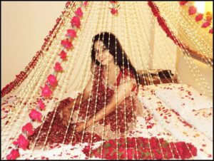 bridal bed room decoration, Romantic 1st Night Decoration