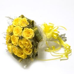 Bunch of 12 Yellow Rose