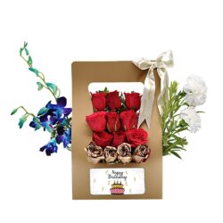 Birthday Customized mix flowers in box
