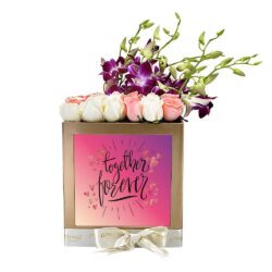 together forever flowers in box