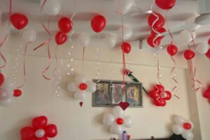 valentines day room balloon decoration