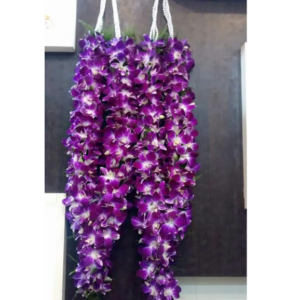 purple orchid Varmala garland near me