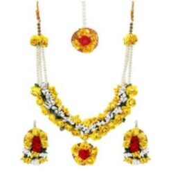 Wedding Flower jewellery for Haldi Mehandi