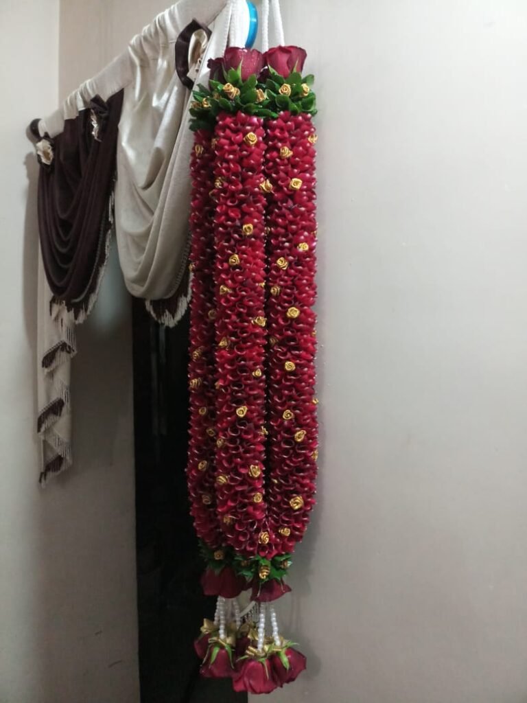 Wedding Rose petals Garland, Orchid Jaimala price, Rose Jaimala, New Style Jaimala, Orchid Flower Jaimala near me shop, Tube Roses jaimala , rajnigandha and roses Jaimala , jasmine and lilly varmala garlands price , virat kohli jaimala varmala haar, buy pink and white jaimala online price  , red and white flower varmala, blue orchid jaimala, purple orchid varmala ,  special rose petals jaimala near me