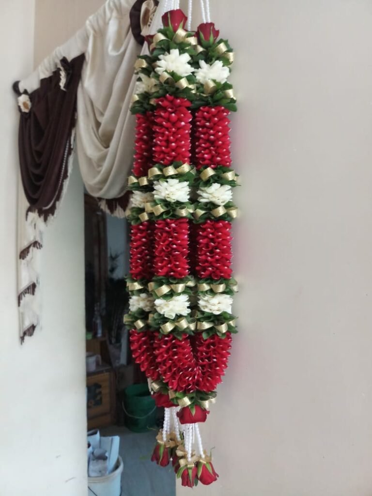 Wedding Rose petals Garland, Orchid Jaimala price, Rose Jaimala, New Style Jaimala, Orchid Flower Jaimala near me shop, Tube Roses jaimala , rajnigandha and roses Jaimala , jasmine and lilly varmala garlands price , virat kohli jaimala varmala haar, buy pink and white jaimala online price  , red and white flower varmala, blue orchid jaimala, purple orchid varmala ,  special rose petals jaimala near me