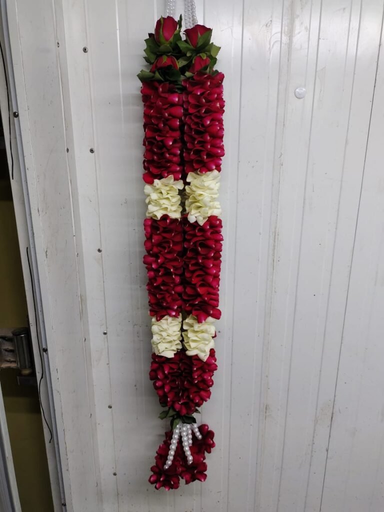 Wedding Rose petals Garland, Orchid Jaimala price, Rose Jaimala, New Style Jaimala, Orchid Flower Jaimala near me shop, Tube Roses jaimala , rajnigandha and roses Jaimala , jasmine and lilly varmala garlands price , virat kohli jaimala varmala haar, buy pink and white jaimala online price  , red and white flower varmala, blue orchid jaimala, purple orchid varmala ,  special rose petals jaimala near me