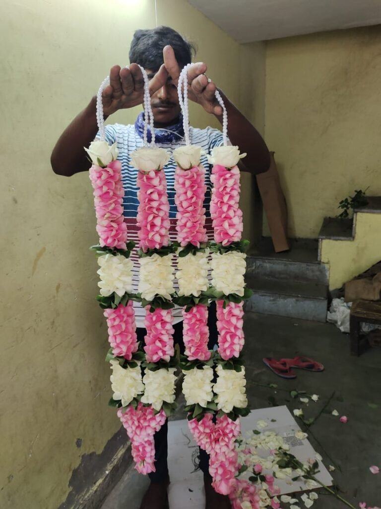 Wedding Rose petals Garland, Orchid Jaimala price, Rose Jaimala, New Style Jaimala, Orchid Flower Jaimala near me shop, Tube Roses jaimala , rajnigandha and roses Jaimala , jasmine and lilly varmala garlands price , virat kohli jaimala varmala haar, buy pink and white jaimala online price  , red and white flower varmala, blue orchid jaimala, purple orchid varmala ,  special rose petals jaimala near me