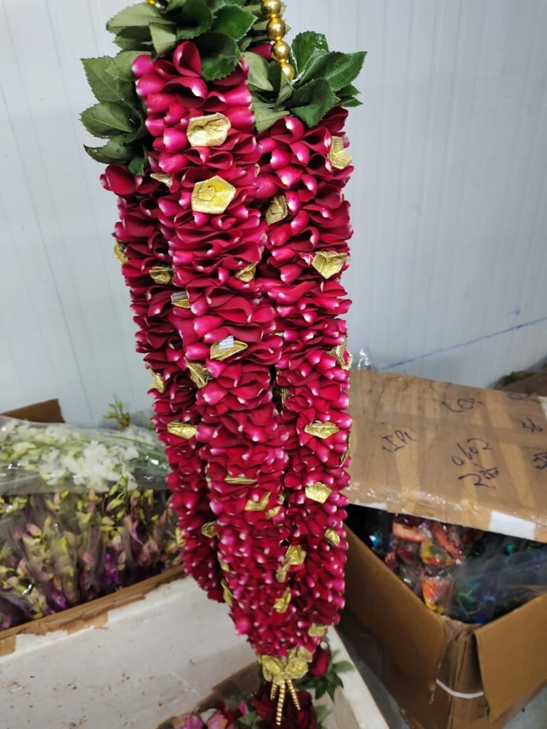 Wedding Rose petals Garland, Orchid Jaimala price, Rose Jaimala, New Style Jaimala, Orchid Flower Jaimala near me shop, Tube Roses jaimala , rajnigandha and roses Jaimala , jasmine and lilly varmala garlands price , virat kohli jaimala varmala haar, buy pink and white jaimala online price  , red and white flower varmala, blue orchid jaimala, purple orchid varmala ,  special rose petals jaimala near me