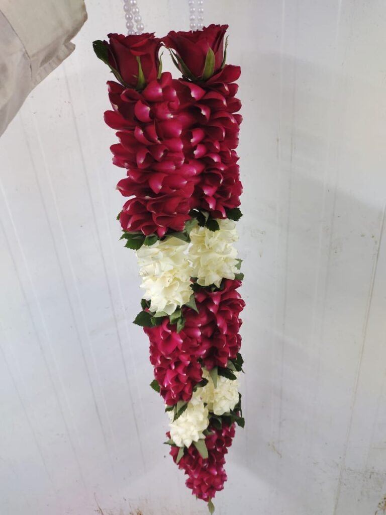 Wedding Rose petals Garland, Orchid Jaimala price, Rose Jaimala, New Style Jaimala, Orchid Flower Jaimala near me shop, Tube Roses jaimala , rajnigandha and roses Jaimala , jasmine and lilly varmala garlands price , virat kohli jaimala varmala haar, buy pink and white jaimala online price  , red and white flower varmala, blue orchid jaimala, purple orchid varmala ,  special rose petals jaimala near me