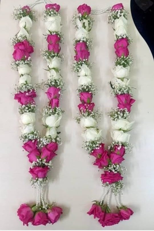 Wedding Rose petals Garland, Orchid Jaimala price, Rose Jaimala, New Style Jaimala, Orchid Flower Jaimala near me shop, Tube Roses jaimala , rajnigandha and roses Jaimala , jasmine and lilly varmala garlands price , virat kohli jaimala varmala haar, buy pink and white jaimala online price  , red and white flower varmala, blue orchid jaimala, purple orchid varmala ,  special rose petals jaimala near me