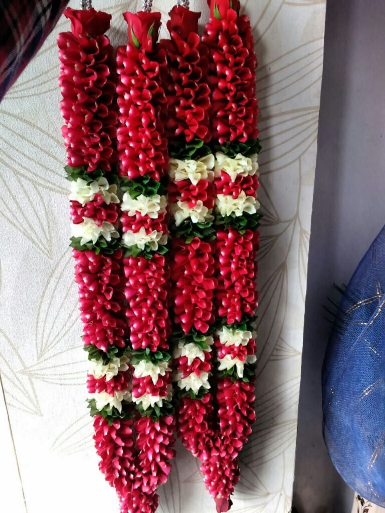 Wedding Rose petals Garland, Orchid Jaimala price, Rose Jaimala, New Style Jaimala, Orchid Flower Jaimala near me shop, Tube Roses jaimala , rajnigandha and roses Jaimala , jasmine and lilly varmala garlands price , virat kohli jaimala varmala haar, buy pink and white jaimala online price  , red and white flower varmala, blue orchid jaimala, purple orchid varmala ,  special rose petals jaimala near me