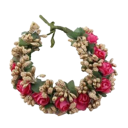 bridal Red Rose Hair Bun