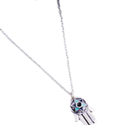 Evil Eyes Traditional Hamsa Pendant Necklace Set