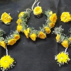 yellow flower jewellery